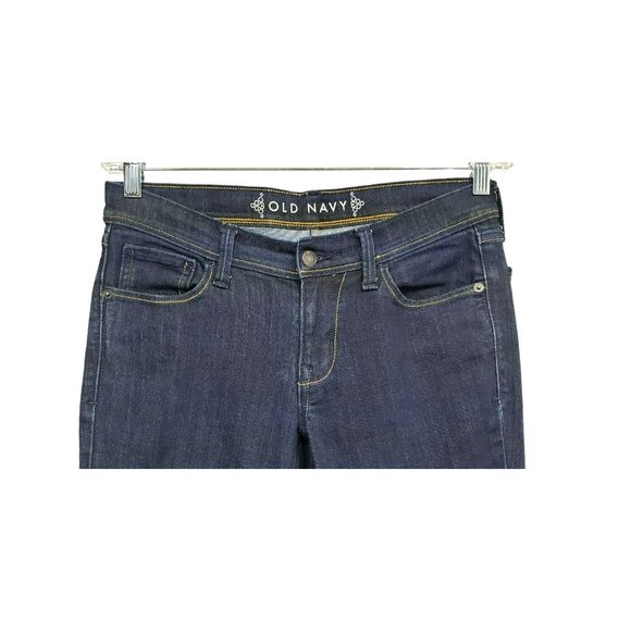 Y2K Early 2000s Old Navy Low Rise Dark Wash Boot Cut/ Flare Jeans - Picture 3 of 10